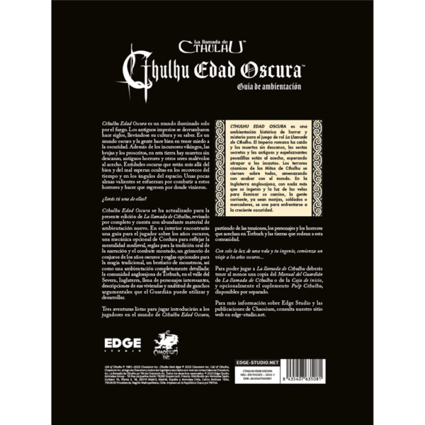 La Llamada de Cthulhu 7ed - Cthulhu Edad Oscura - 3rd Edition - Imagen 3