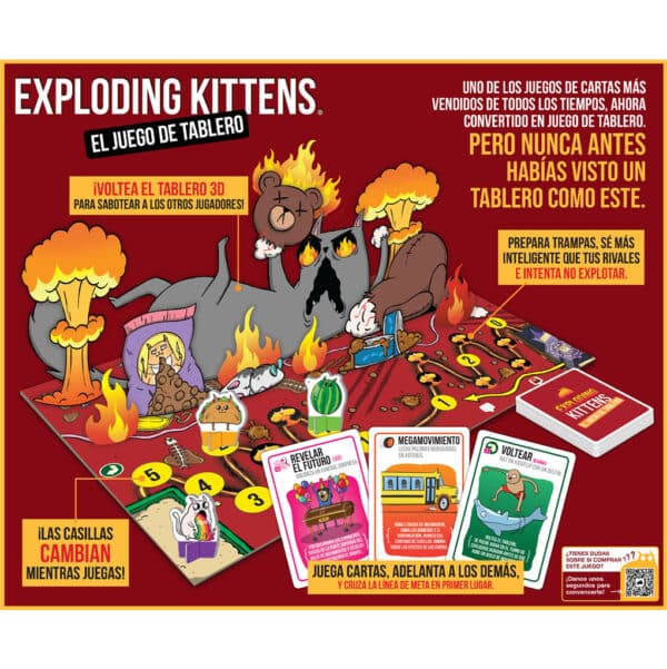 Exploding Kittens El Juego de Tablero - Imagen 4