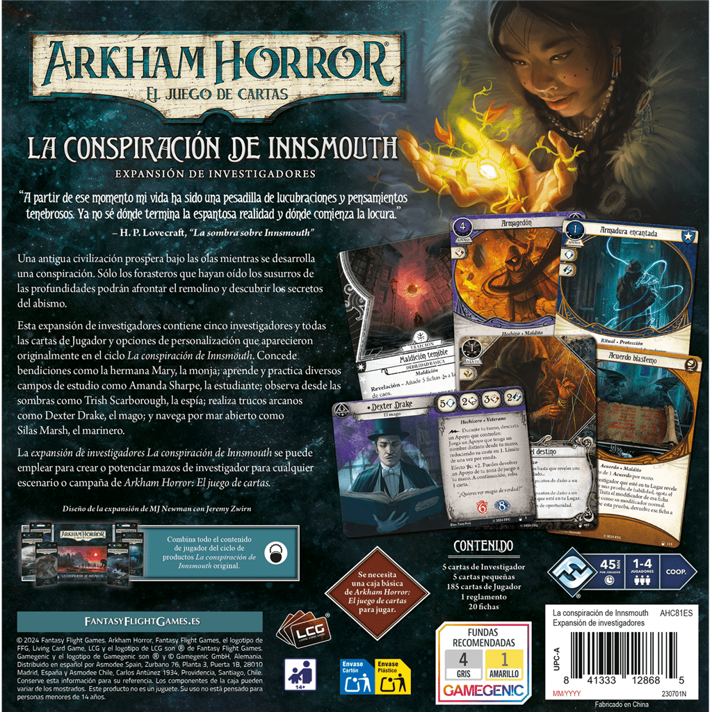Arkham Horror LCG – La Conspiración de Innsmouth: Expansión de Investigadores - Imagen 3