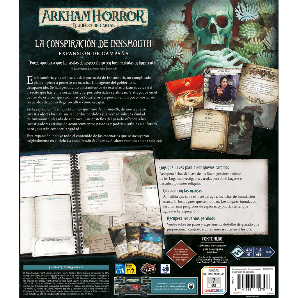 Arkham Horror LCG – La Conspiración de Innsmouth: Expansión de Campaña - Imagen 3
